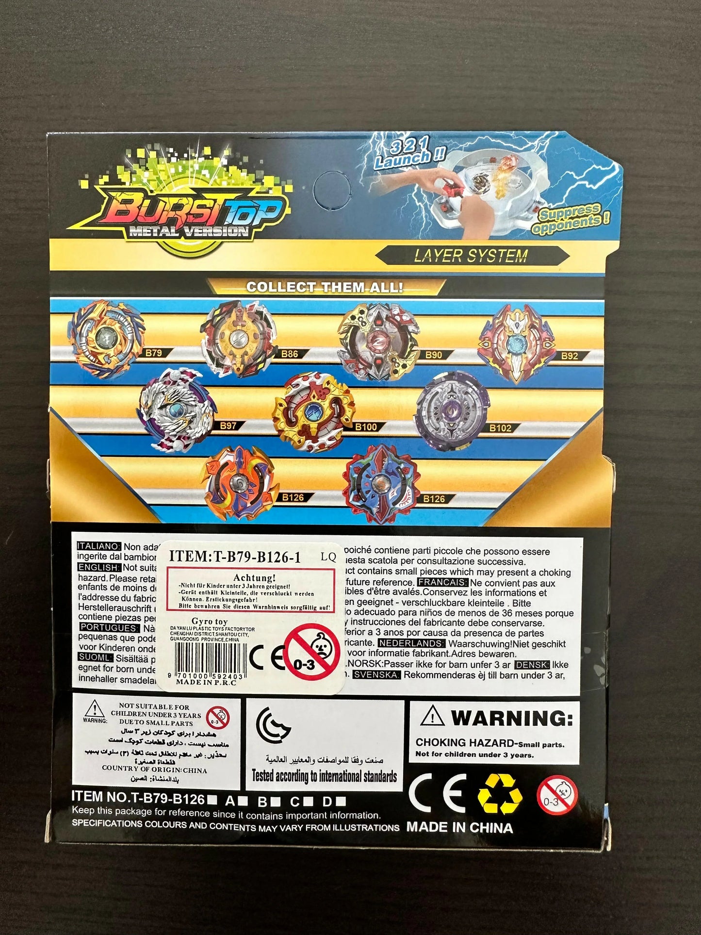 Beyblade Burst B‑97 Nightmare Longinus.Ds – Neu Limitierte Auflage Metal Version - Vekoshop