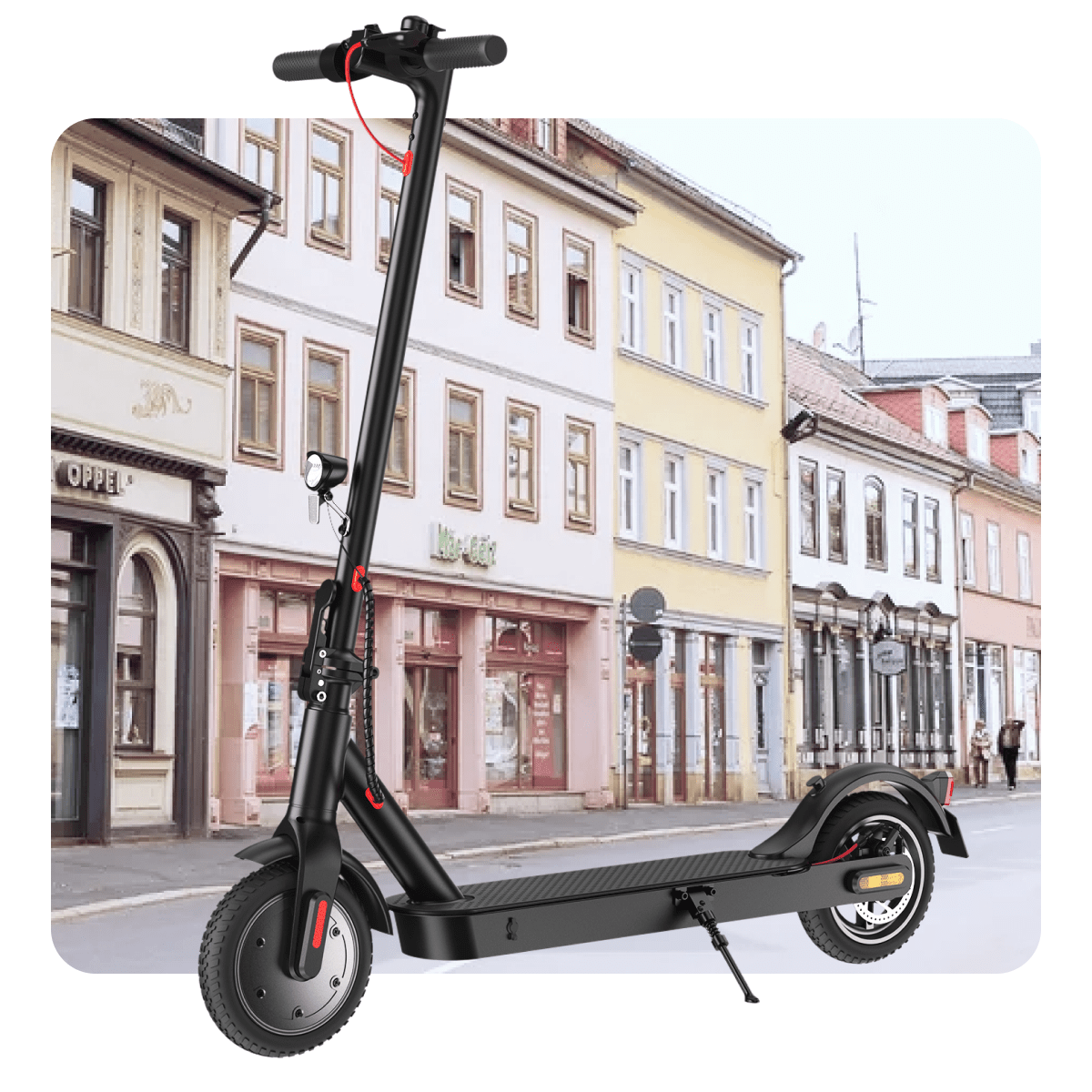 iScooter E-Scooter Straßenzulassung ABE – 350W Motor, 30 km Reichweite, 8,5" Wabenreifen, Duales Bremssystem, Faltbar