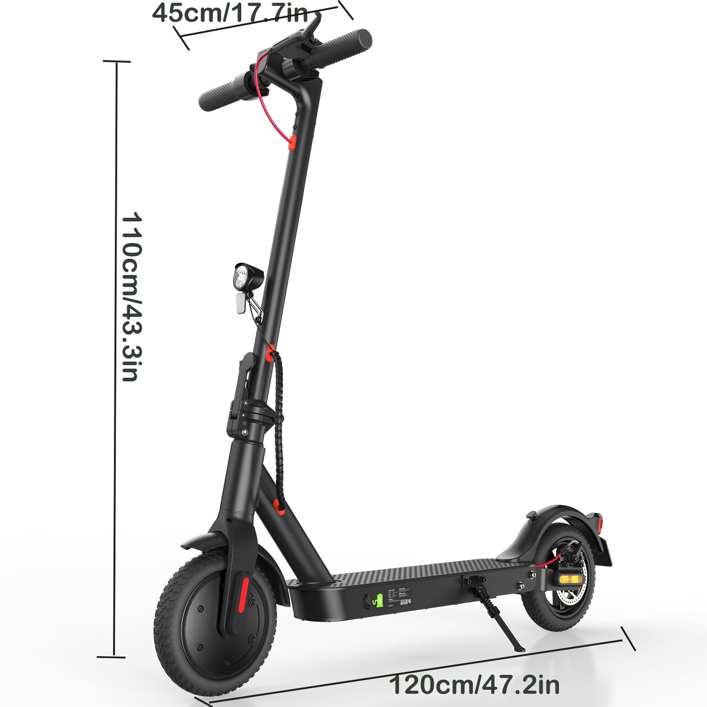 iScooter E-Scooter Straßenzulassung ABE – 350W Motor, 30 km Reichweite, 8,5" Wabenreifen, Duales Bremssystem, Faltbar