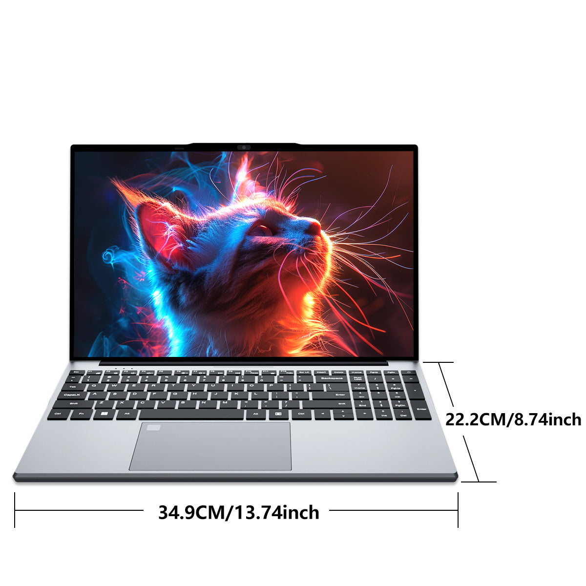 15,6" MOACRETO Laptop – Intel N95, 16 GB DDR4, 512 GB SSD, 1080P IPS, Fingerabdruck, WiFi 5, USB 3.0, BT4.2