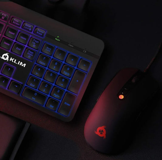 KLIM Light V2 – Kabellose Gaming-Tastatur QWERTZ mit Beleuchtung & Antighosting - Vekoshop