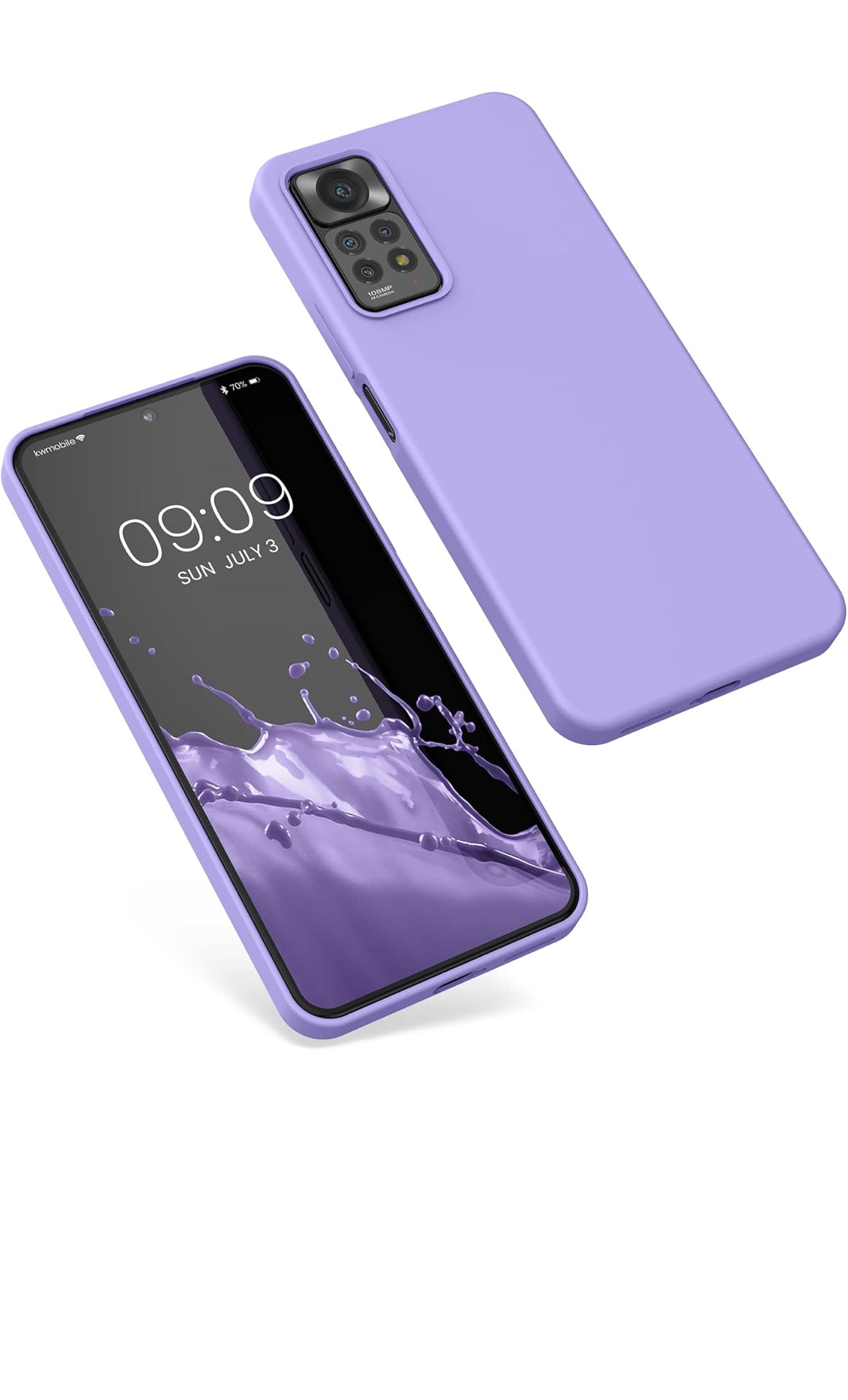 Schutzhülle Xiaomi Redmi Note 12/11/11E Pro – TPU Bumper, Stoßfest, Silikon, Dünn, Mit 3 Hartglas, Violett