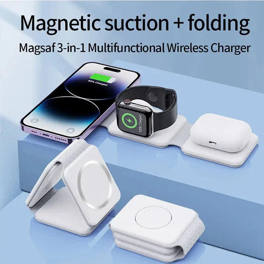 3-in-1 MagSafe Ladestation – iPhone, Apple Watch und AirPods - Vekoshop