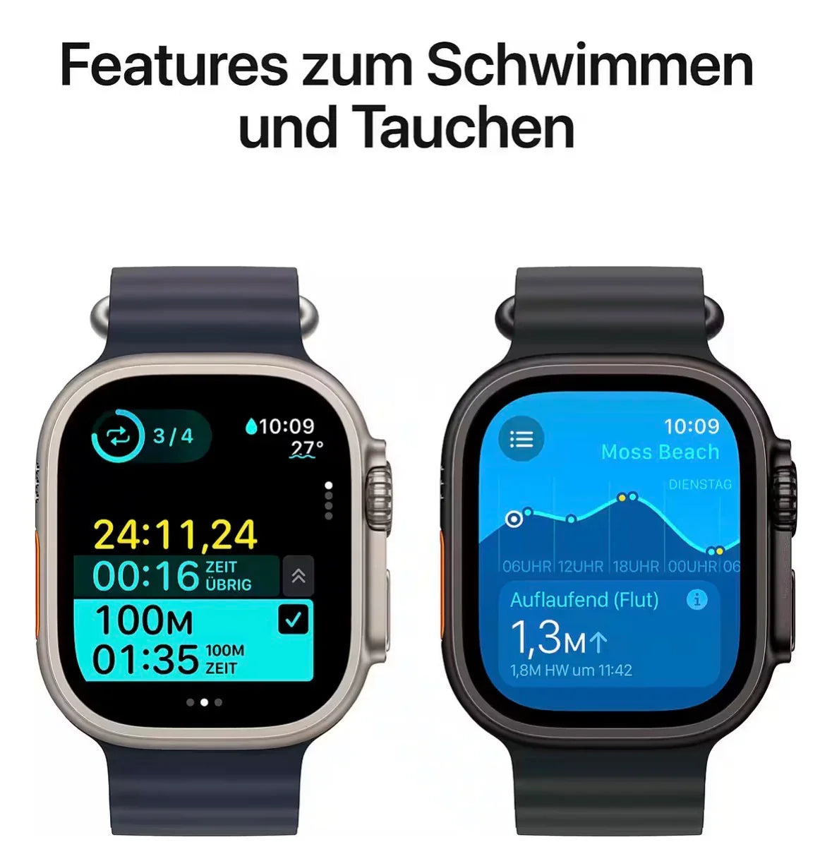 Smartwatch Ultra2 - OLED Dual GPS Fitness Health Tracker Apple Watch Style 49MM