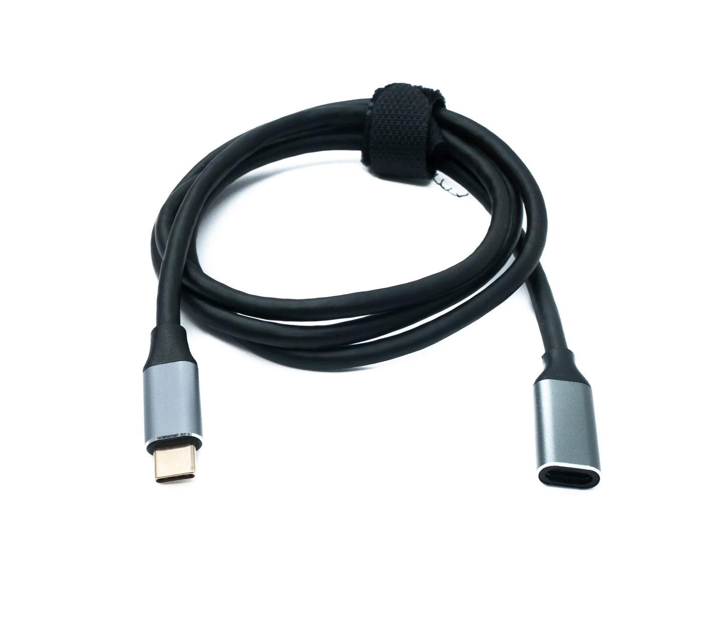 SYSTEM-S USB 3.1 Gen 2 Kabel 100 cm Typ C Stecker zu Buchse 10 Gbit/s 100W