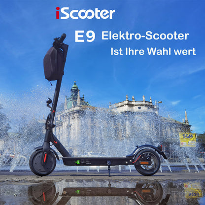 iScooter E-Scooter Straßenzulassung ABE – 350W Motor, 30 km Reichweite, 8,5" Wabenreifen, Duales Bremssystem, Faltbar