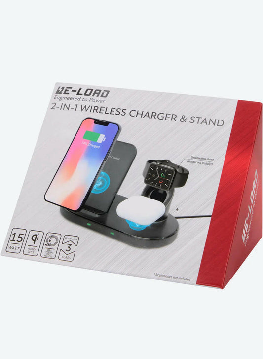 Caricatore Wireless 2-in-1 Re-loaD - Ricarica Rapida Senza Fili - Vekoshop