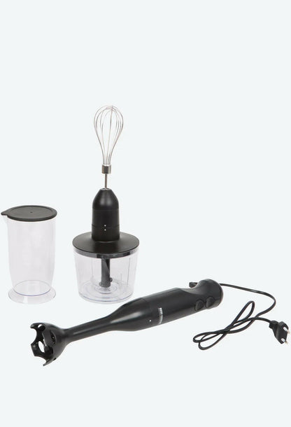 Set frullatore a immersione multifunzione 4 in 1 con lame in acciaio inox.