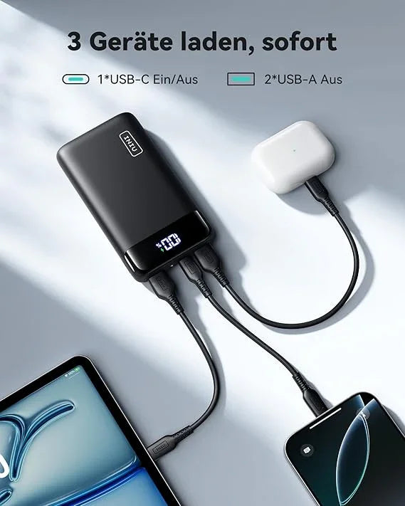 INIU 22,5 W 20000 mAh USB C Ein- und Ausgang Schnellladung - Vekoshop