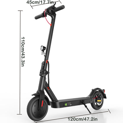 iScooter E-Scooter Straßenzulassung ABE – 350W Motor, 30 km Reichweite, 8,5" Wabenreifen, Duales Bremssystem, Faltbar