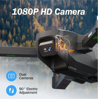 K600 GPS Drohne mit 1080P Kamera & UHD-Display – Faltbar, windresistent, inkl. Tasche & SD-Karte - Vekoshop