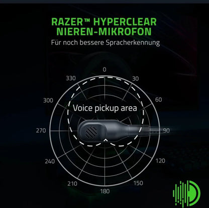 Razer BlackShark V2 X – Gaming-Headset mit 50 mm Treiber, Kabel & Noise-Cancelling - Vekoshop