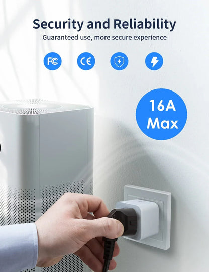 Smart Steckdose Plug App Smart Life Tuya Google Alexa WLAN Stromverbrauch 16A
