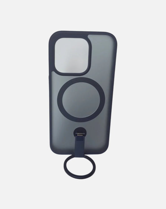 JSAUX iPhone 15 Pro Hülle – All-in-One, MagSafe, Ständer & Ringhalter, Anti-Fingerprint, Matte, Blau - Vekoshop