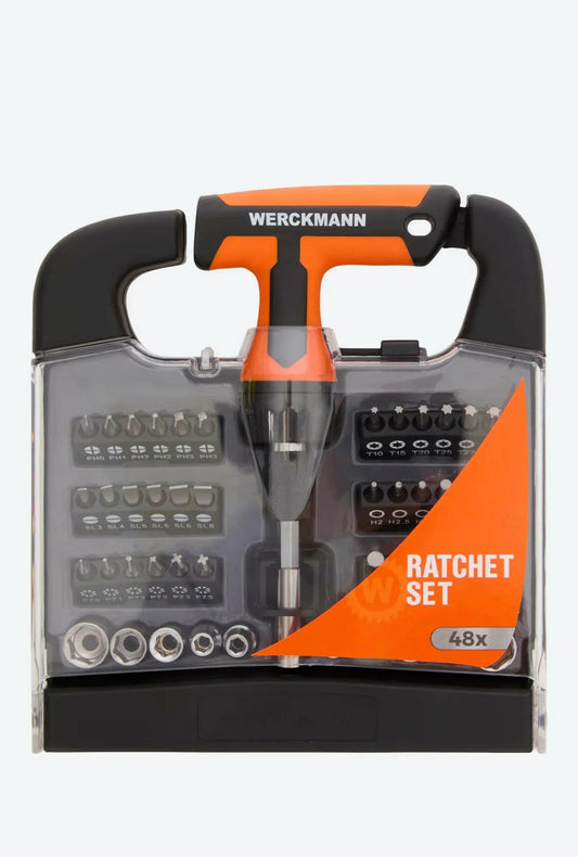 Set Cacciaviti Professionali 48 Pezzi con Cricchetto - Valigetta Inclusa.